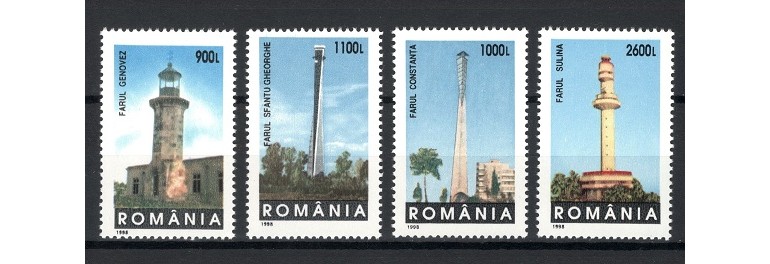 ROMANIA 1998 - FARURI - SERIE DE 4 TIMBRE - NESTAMPILATA - MNH / at217